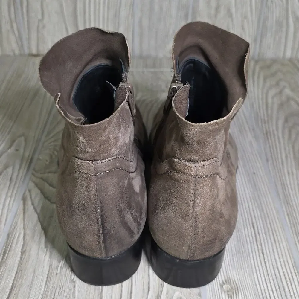 Paul Green Boston Mineral Nubuck Leather Ankle Boots